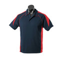Adults Plain Premier Quick Dry Sport Polo Shirt - 1301 | Navy.Red