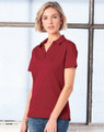 Womens Plain Quick Dry Short Sleeve Polo Shirts, lifestyle photo
