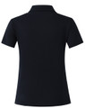 Plain Quick Dry Short Sleeve Polo Shirts in navy, back view