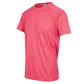 Kids Plain CoolDry Marl Poly T-shirt - T307KSM | Red marl