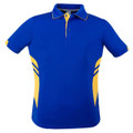Plain Kids Contrast Sports Polo Shirt - 3311 | Royal.Gold
