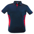 Plain Kids Contrast Sports Polo Shirt - 3311 | Navy.Red