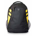 Plain Contrast Quality Sports Backpack - 4000 | Black.Gold