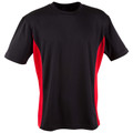 Unisex CoolDry Mesh Contrast Tee | Black.Red
