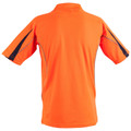 Mens TrueDry Hi-Vis Polo with Reflective Piping | Back