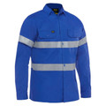 Bisley Taped Cool Lightweight Drill Shirt | Royal