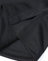 Plain Sustainable Jacquard Knit Polo Shirt in black, product photo