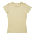 Shop Plain Womens Soft Cotton Tshirts - Khaki Tee