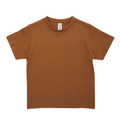 Shop Kids Earth Plain Soft Cotton Tees - Toffee