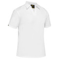 Bisley Industrial  V-Neck Short Sleeve Shirt in White