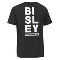 Bisley Unisex Cotton Vertical Logo Print Tshirt - Charcoal Grey Marle