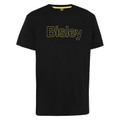 Bisley Cotton Outline Logo Print Tshirt - Yellow/Black