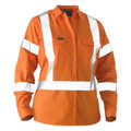 Recycle Womens X Taped Hi Vis Drill Shirt