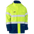 Bisley Ladies Taped Hi Vis Flame Resistant Wet Weather Shell Jacket | Work Safety