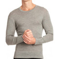 Mens Long Sleeve Thermal | Pure Merino Wool - Grey Marle