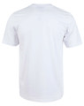 Unisex cotton t-shirt in white, back view