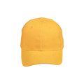 Adults 6 Panels Heavy Brushed Cotton Cap - Gold