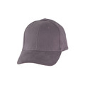 Adults 6 Panels Heavy Brushed Cotton Cap - Grey