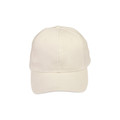 Adults 6 Panels Heavy Brushed Cotton Cap - Natural