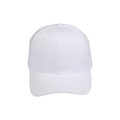 Adults 6 Panels Heavy Brushed Cotton Cap - White