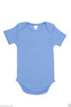Baby Romper Organic Cotton Bodysuit - B101BL - Sky Blue