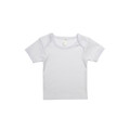 Children Retro Style Organic Cotton T-Shirt - B102BS - White.White