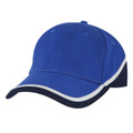 Adults 6 Panels Heavy Brushed Cotton Cap - 4026 | Royal.White.Navy