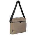 Plain Canvas-Like Laptop Satchel Bag - TR1466 | Tuscan Brown
