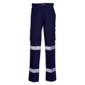 Adults Mens Night Use Reflective Drill Trousers - W93  | Navy