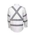 Adults White Night Use Drill long Sleeves Shirt - C96