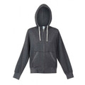 Womens Lightweight Heather Zip Hoodie - FZ75UN | Dark Heather