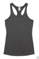 Ladies T-Back Gym Singlet - T407LD | Charcoal Marle