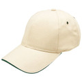 Adults Unisex Brushed Cotton Sandwich Peak Cap - 4289 | Yellow.Black