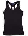 Ladies Slip Fit Racer Back Singlet, lifestyle photo