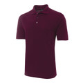 Mens Polycotton Short Sleeve Pocket Polo Shirt - 210P | Maroon