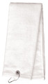 Cotton Terry Golf Towel with Hook - TW01A | White
