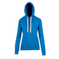 Junior/Ladies Heavy Fleece Hoodie with Kangaroo Front Pocket - FP88UN | Azure