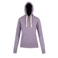 Junior/Ladies Heavy Fleece Hoodie with Kangaroo Front Pocket - FP88UN | Grey Marl