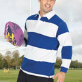 Mens Rugby Jerseys Striped Long Sleeve Polo Shirts - P100HB