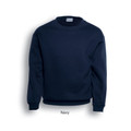 Mens Crew Neck Fleece Sloppy Joe Jumper - CJ0350 | Navy