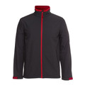 Podium Adults Slim FIt Water Resistant Softshell Jacket - 3WSJ | Charcoal.Red