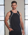 Mens Athletic Sports quick dry Singlet, lifestyle photo