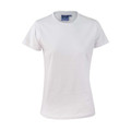 Ladies 100% Cotton Semi Fitted Tee - TS38 | White