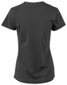 100% Cotton Semi Fitted Tee in charcoal, back view