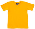 Kids Premium 100% Cotton Plain Crew Neck T-Shirt | Gold