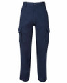Adult Mens Mercerised Cotton Drill Work Wear Cargo Trousers - 6MP | Navy