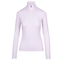 Ladies Greatness Half Zip Mock Neck Long Sleeves - F389LD | White