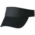 Adults Contrast Sandwich Polo Twill Visor Hat - CH49 | Black