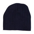 Adults Plain Cable Knit Beanie - CH64 | Navy