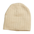 Adults Plain Cable Knit Beanie - CH64 | Stone